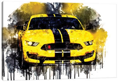 2017 Ford Mustang Shelby GT350 Sports Car Canvas Art Print - Ford