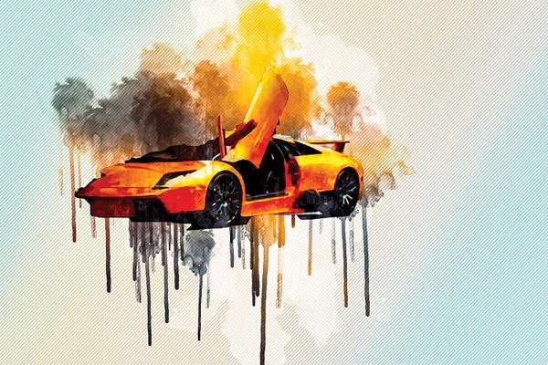 Lamborghini: Hypercar Lamborghini Murcielago Orange Lamborghini by Sissy Angelastro