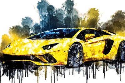 2017 Lamborghini Aventador S by Sissy Angelastro canvas print