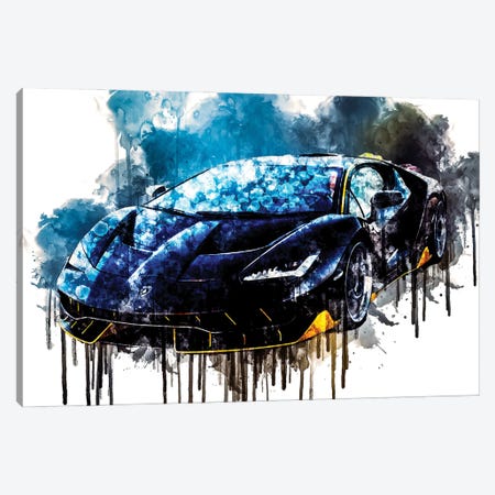 2017 Lamborghini Centenario Canvas Print #SSY1012} by Sissy Angelastro Canvas Artwork