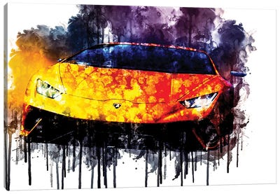 2017 Lamborghini Huracan Performante Canvas Art Print - Lamborghini