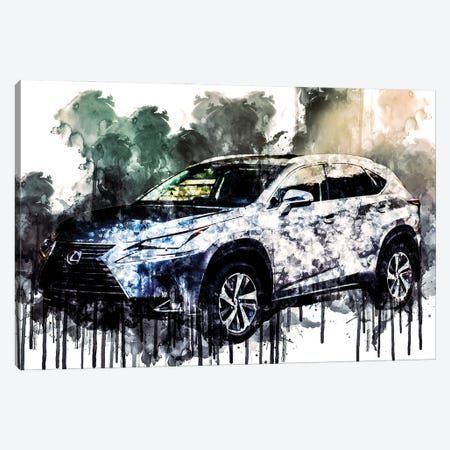 2017 Lexus NX 300h Canvas Print #SSY1015} by Sissy Angelastro Canvas Print