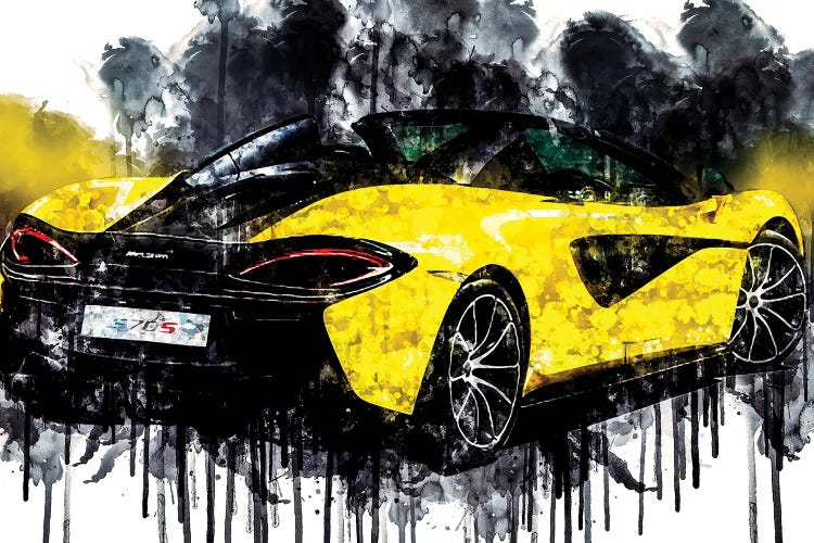 2017 McLaren 570S Spider by Sissy Angelastro canvas print