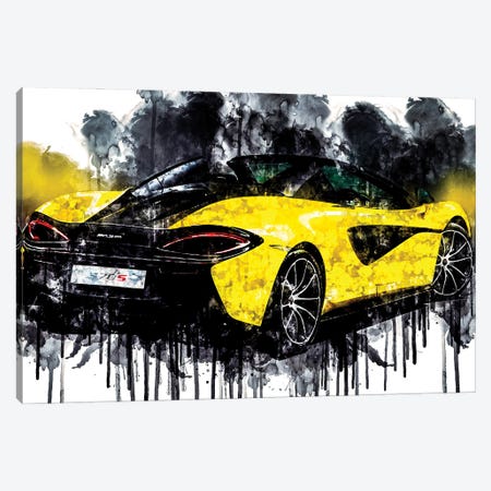 2017 McLaren 570S Spider Canvas Print #SSY1018} by Sissy Angelastro Canvas Artwork