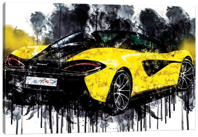 2017 McLaren 570S Spider Canvas Art Print - Sissy Angelastro