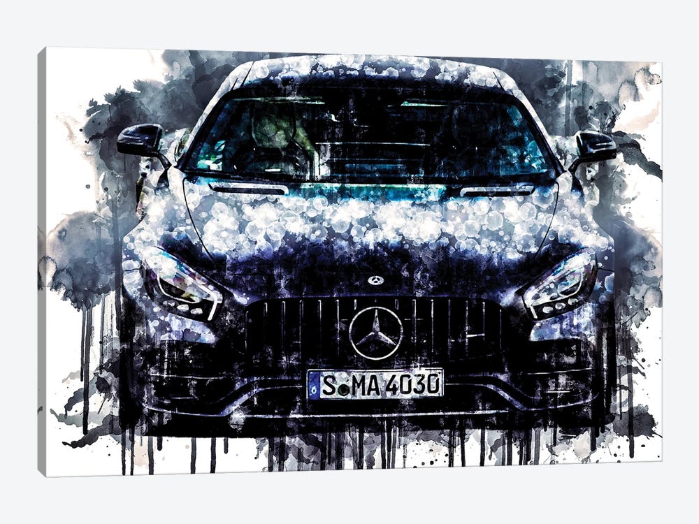 2017 Mercedes AMG GT C Edition L by Sissy Angelastro 1-piece Canvas Art