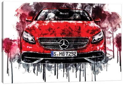 2017 Mercedes Maybach S650 Cabriolet Canvas Art Print - Sissy Angelastro