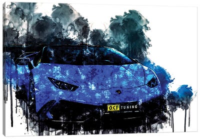 2017 OCT Tuning Lamborghini Huracan Canvas Art Print - Sissy Angelastro