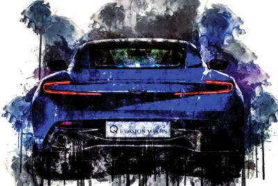 2017 Q Aston Martin DB11 by Sissy Angelastro canvas print