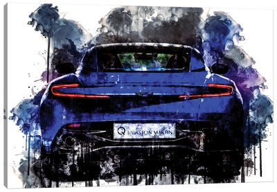 2017 Q Aston Martin DB11 Canvas Art Print