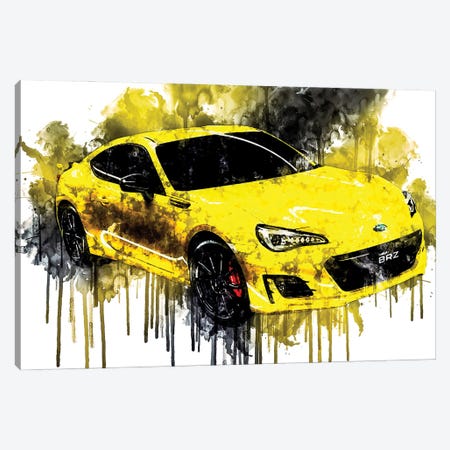2017 Subaru BRZ Canvas Print #SSY1039} by Sissy Angelastro Canvas Wall Art