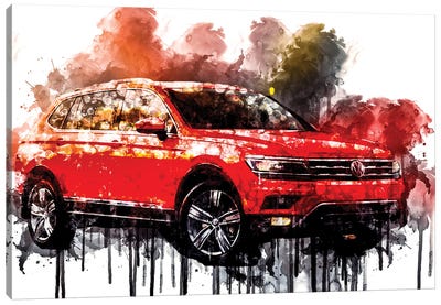 2017 Volkswagen Tiguan Canvas Art Print - Volkswagen