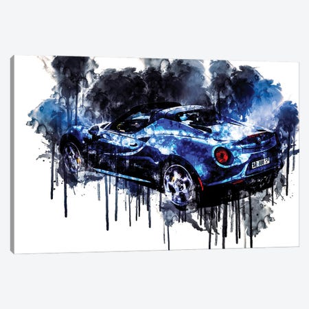 2018 Alfa Romeo 4C Spider Italia Canvas Print #SSY1046} by Sissy Angelastro Canvas Artwork