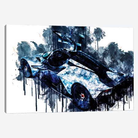 2018 Aston Martin Valkyrie Canvas Print #SSY1047} by Sissy Angelastro Canvas Wall Art