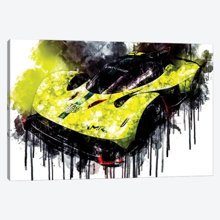 2018 Aston Martin Valkyrie AMR Pro Canvas Print #SSY1048} by Sissy Angelastro Art Print
