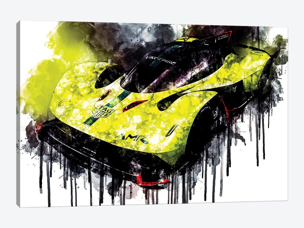 2018 Aston Martin Valkyrie AMR Pro by Sissy Angelastro 1-piece Canvas Wall Art