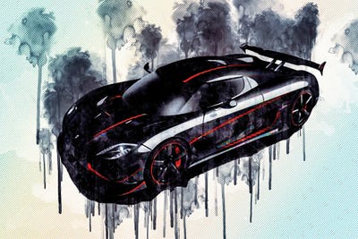 Koenigsegg Agera Rs Hypercar Supercar Tuning Agera New Sports Cars by Sissy Angelastro canvas print