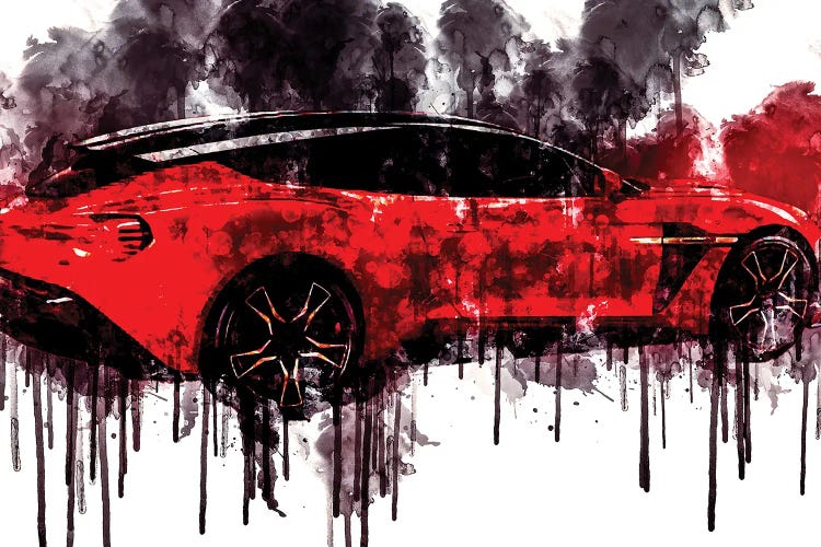 2018 Aston Martin Vanquish Zagato Shooting Brake by Sissy Angelastro wall art