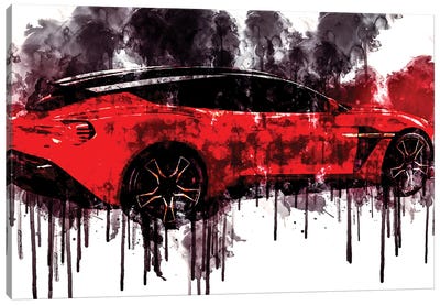 2018 Aston Martin Vanquish Zagato Shooting Brake Canvas Art Print