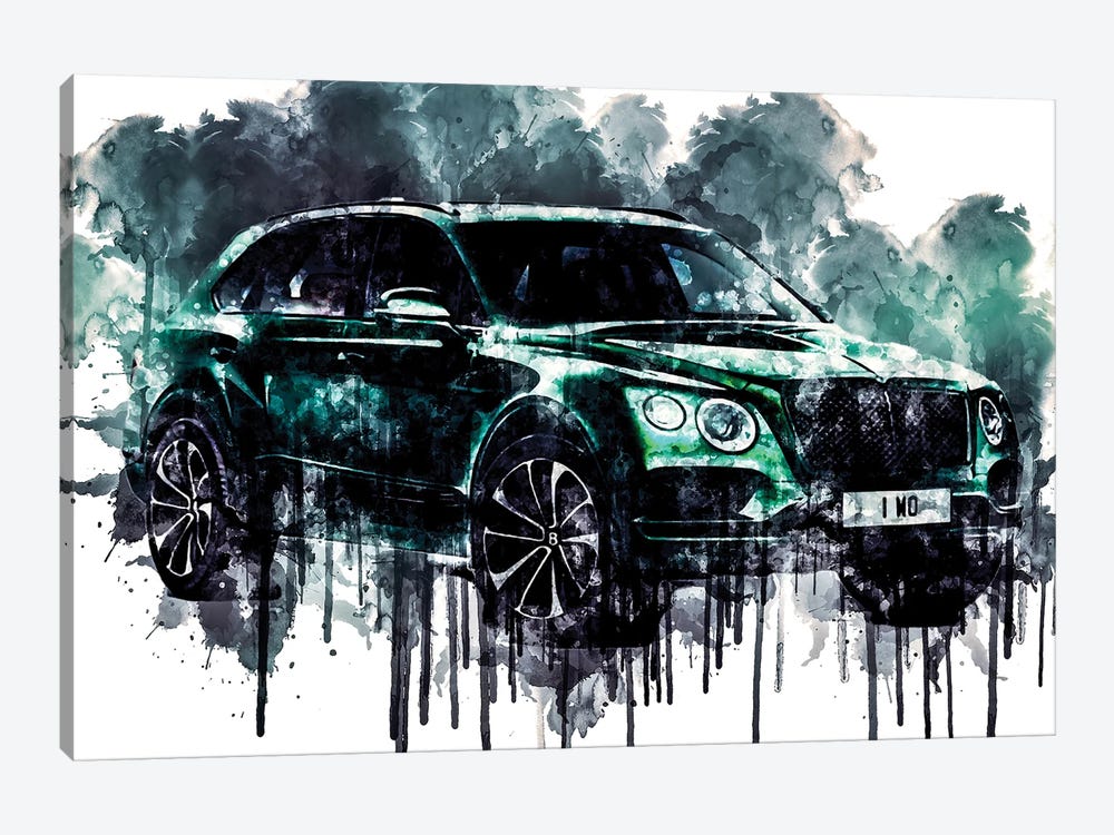 2018 Bentley Bentayga Inspired by Sissy Angelastro 1-piece Canvas Print
