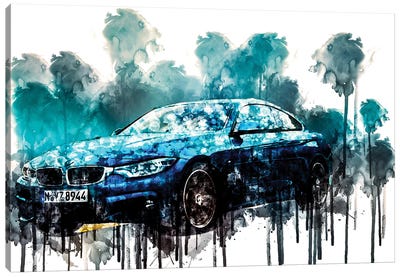2018 BMW Series M Sport Coupe Canvas Art Print - BMW