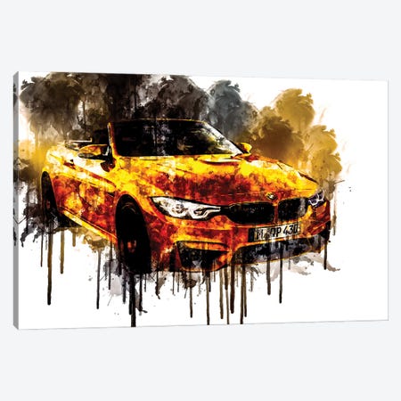 2018 BMW M4 Convertible 30 Jahre Special Edition Canvas Print #SSY1056} by Sissy Angelastro Canvas Art Print