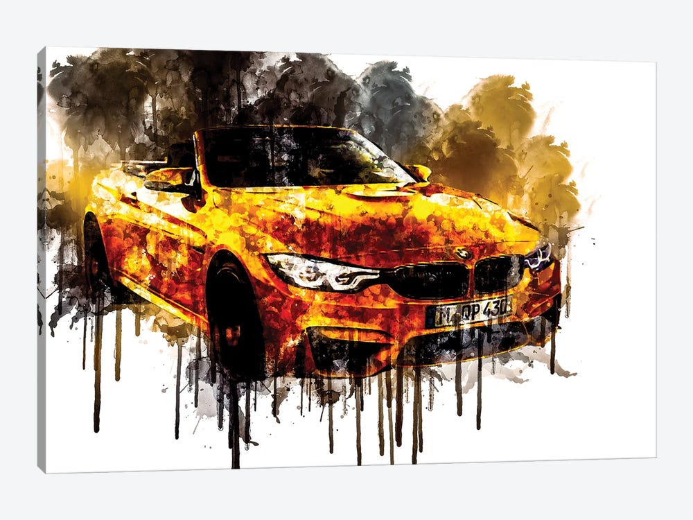2018 BMW M4 Convertible 30 Jahre Special Edition by Sissy Angelastro 1-piece Art Print