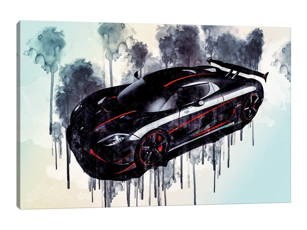 Koenigsegg Wall Art Agera RS Car Poster Framed Supercar 