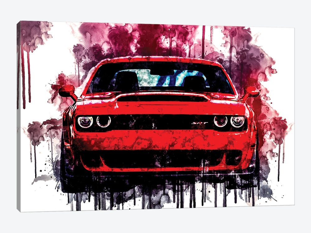 2018 Dodge Challenger SRT Demon by Sissy Angelastro 1-piece Canvas Art