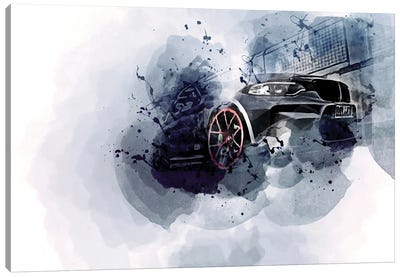 BMW M2, G87, Front View, Exterior, Black M2, Lightweight Performance Canvas Art Print - Sissy Angelastro