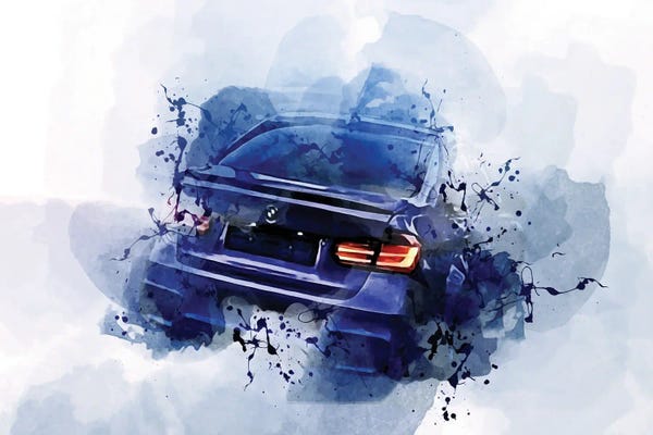BMW: BMW M3 Rear View Exterior Blue Sedan New Blue M3 M3 Tuning German Cars BMW by Sissy Angelastro