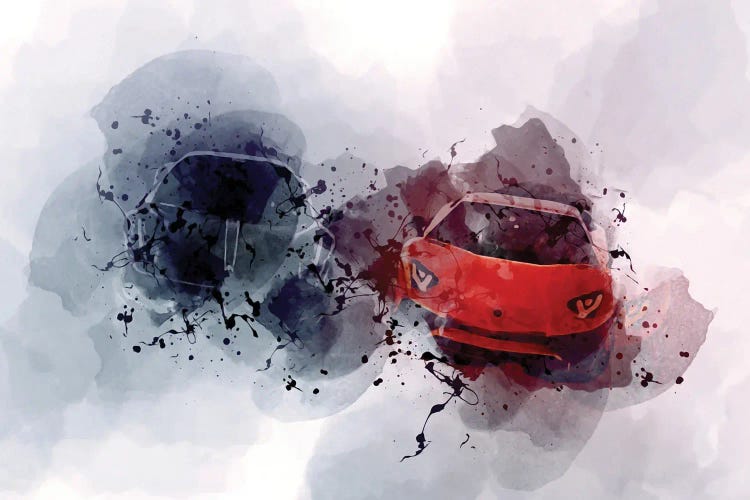 Ferrari 458 1talia Lamborghini Aventador Lp700-4 by Sissy Angelastro wall art
