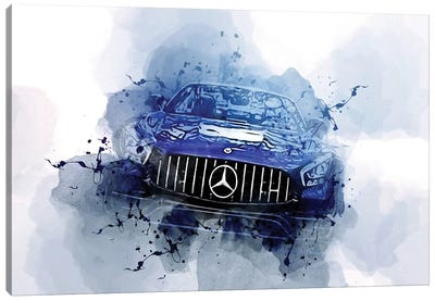 Mercedes-AMG GT 2021 C190 Canvas Art Print - Mercedes-Benz