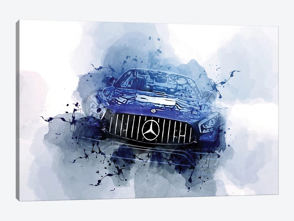 Mercedes-AMG GT 2021 C190 by Sissy Angelastro 1-piece Art Print