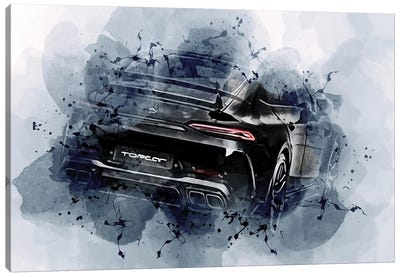 Mercedes-Benz Amg Gt VI3S Exterior Topcar Tuning Gt VI3 S Black Carbon Fiber Canvas Art Print - Cars By Brand