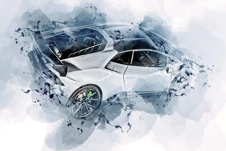 Vorsteiner Lamborghini Huracan Evo Rwd Monza 2021 Top Exterior White Supercar Tuning by Sissy Angelastro wall art