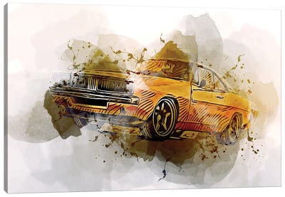 1969 Dodge Charger Captiv Abstract Cars Car Drawings Dodge Canvas Art Print - Dodge