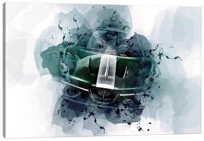 2021 Touring Arese Rh95 Exterior Green Supercar Canvas Art Print - Sissy Angelastro