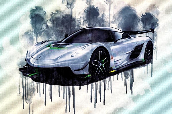 Koenigsegg Jesko 2020 Hypercar Front View New Luxury Supercar