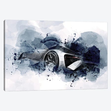 2021 Lexus Bev Sport Concept Exterior Silver Coupe Canvas Print #SSY1111} by Sissy Angelastro Art Print