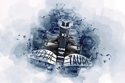 2022 Alphatauri At03 Exterior Formula 1 F1 Racing Cars by Sissy Angelastro art print