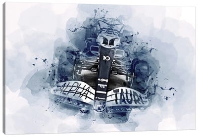 2022 Alphatauri At03 Exterior Formula 1 F1 Racing Cars Canvas Art Print - Sissy Angelastro
