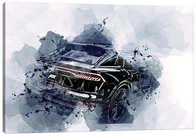 2022 Audi Sq8 Abt Luxury Suv Black Canvas Art Print - Sissy Angelastro