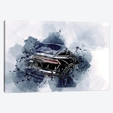 2022 Audi Sq8 Abt Luxury Suv Black Canvas Print #SSY1115} by Sissy Angelastro Canvas Artwork