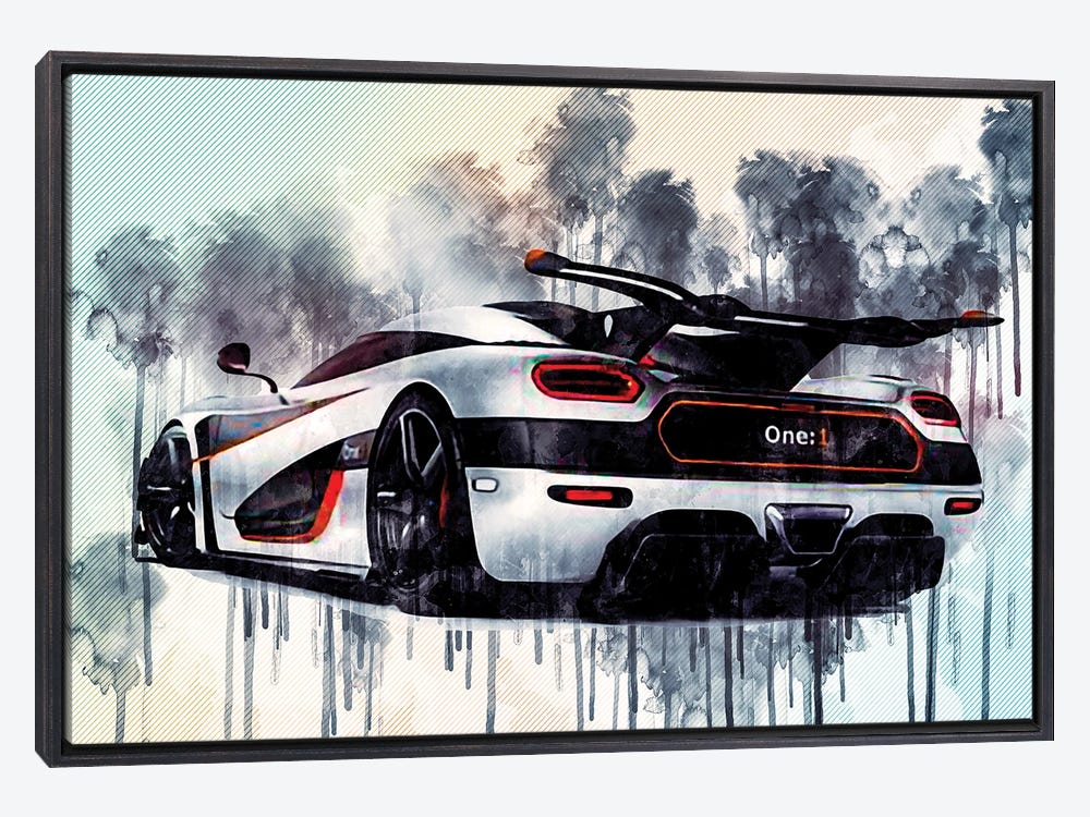 Koenigsegg Wall Art Agera RS Car Poster Framed Supercar 