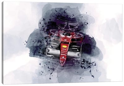 2022 Ferrari F1-75 Formula 1 Top F1 Racing Cars Canvas Art Print - Sissy Angelastro