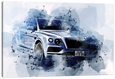 Bentley Bentayga V8 2020 Cars Jp-Spec Suvs Canvas Art Print - Sissy Angelastro