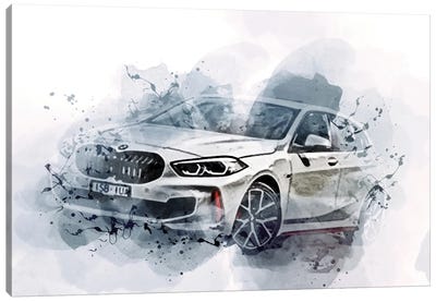 BMW 128Ti Offroad 2022 Cars Au-Spec BMW F40 Canvas Art Print - Sissy Angelastro