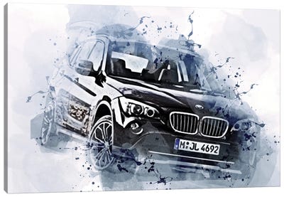 BMW X1 Xdrive28I Offroad 2010 Cars E84 Crossovers Canvas Art Print - Sissy Angelastro