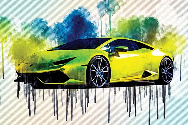 Lamborghini: Lamborghini Huracan 2015 Hypercar Green by Sissy Angelastro